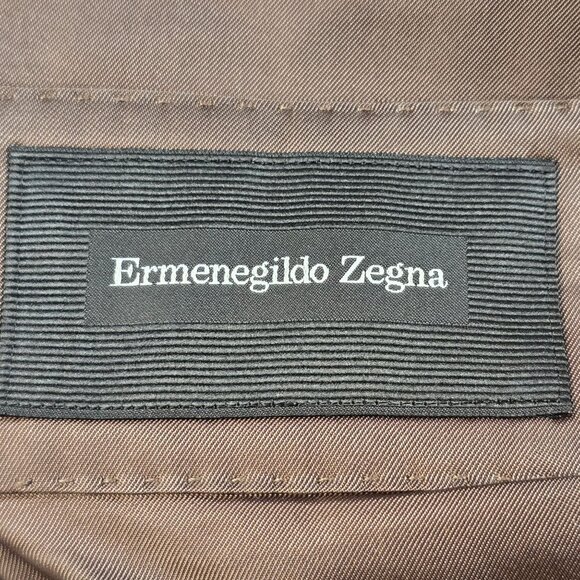 Ermenegildo Zegna Mens Checkered Wool Blazer 42L - Picture 5 of 12